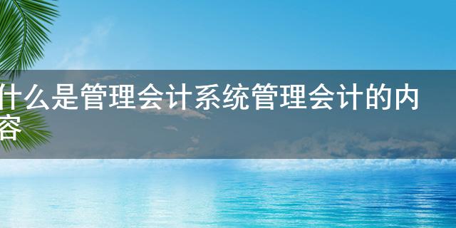 杏彩平台官网网络系统什么叫系统管理什么是管理会计系统 管理会